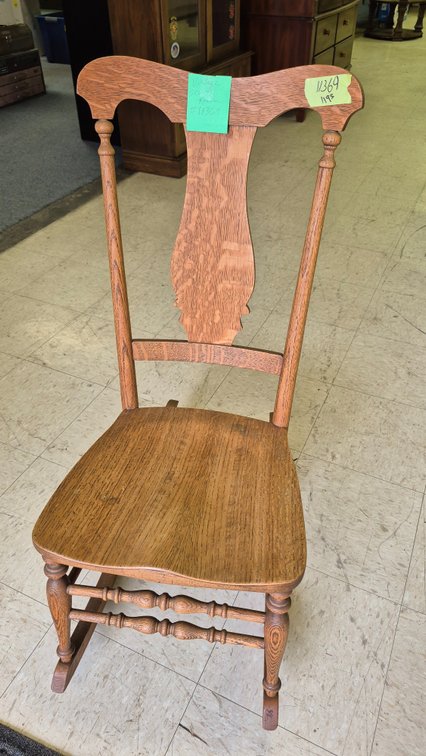 Oak Sewing Rocker