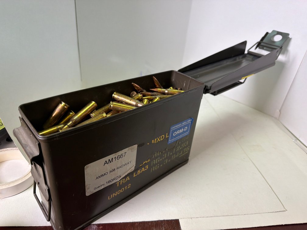 RG .308 Rifle Ammunition with Metal Ammo Can