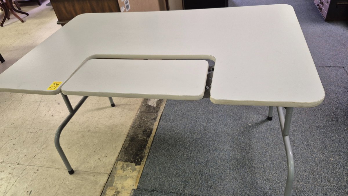 Folding Sewing Table with Drop-Down Platform