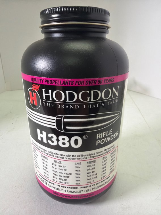 Hodgdon H380 Rifle Powder Canister