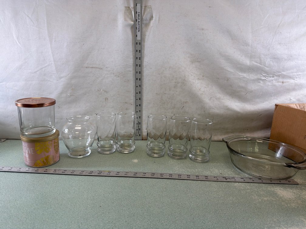 Glassware and Candle Container
