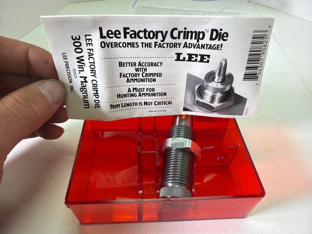 Lee Precision 300 Win. Magnum Factory Crimp Die