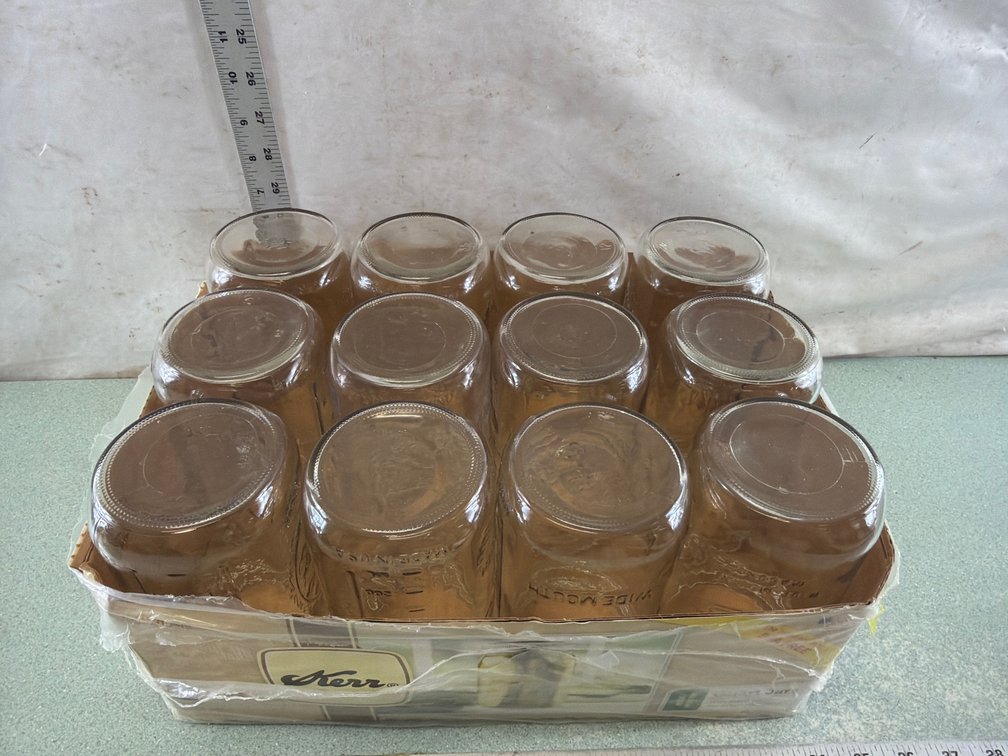 Wide-Mouth Glass Canning Jar