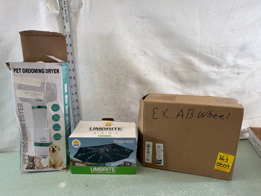 Pet Grooming Dryer and Solar Umbrella Light