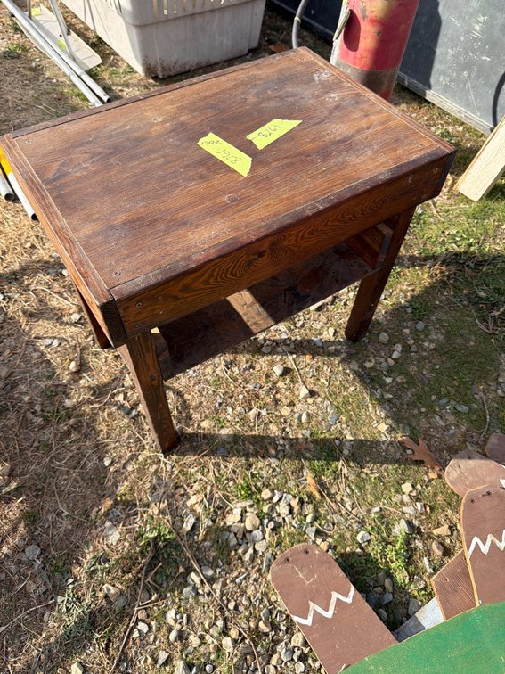 Wooden Utility Stand with Lower Shelf