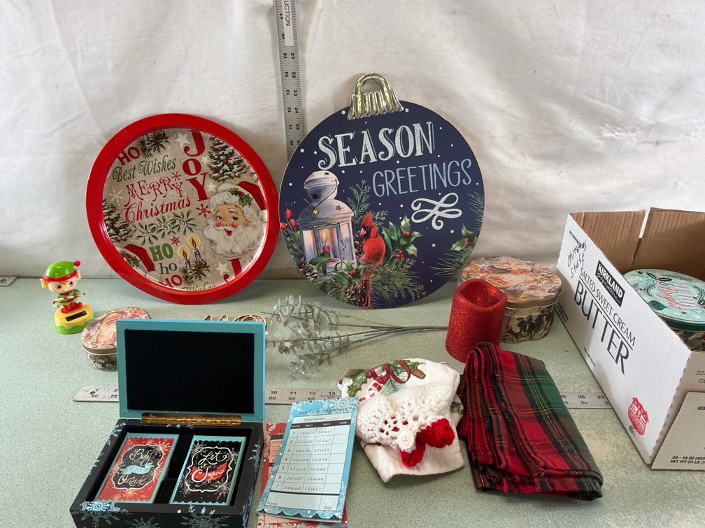 Holiday Decor and Playing Card Set