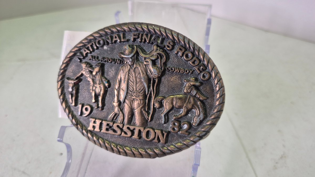 Hesston 1982 National Finals Rodeo Belt Buckle