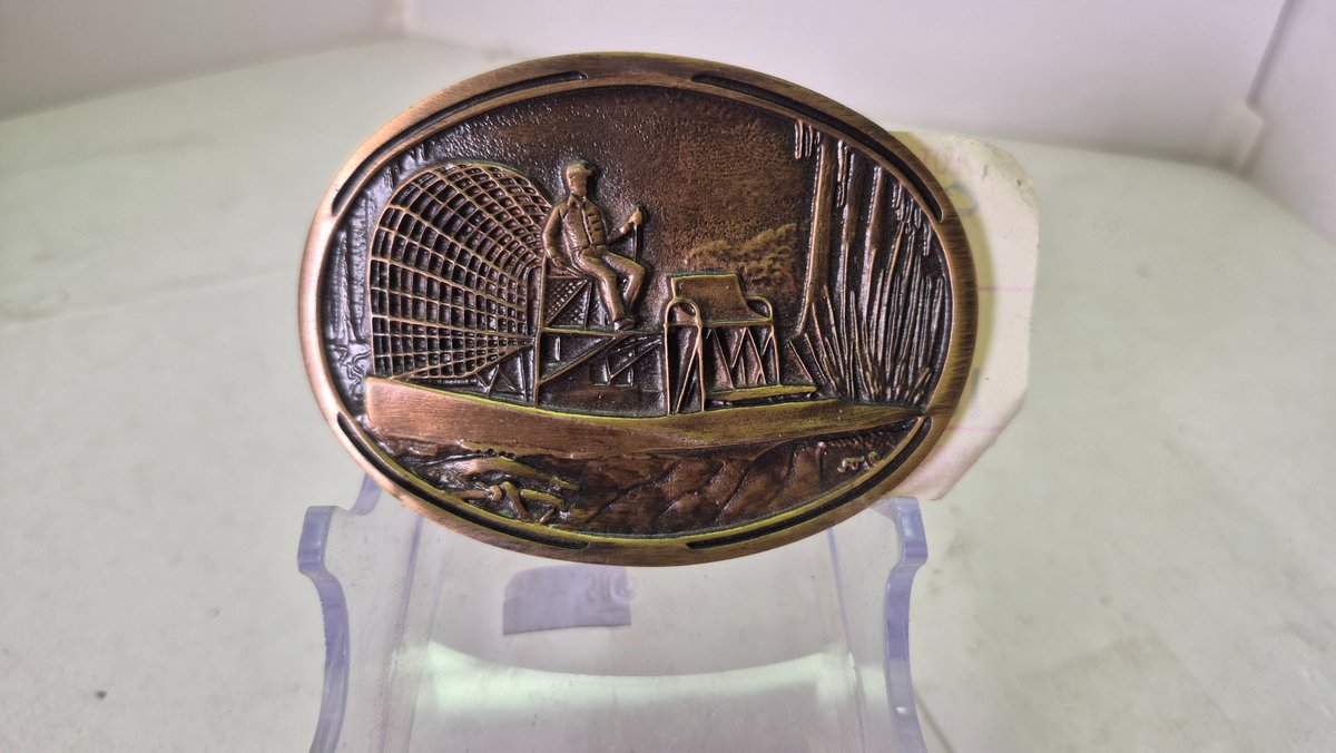 Montana Silversmiths Oval Airboat Belt Buckle