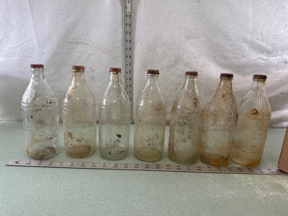 Clear Glass Bottle with Metal Cap