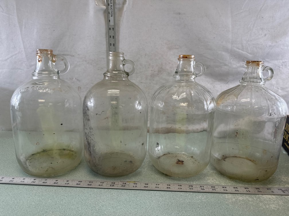Clear Glass One-Gallon Jug with Finger Loop Handle