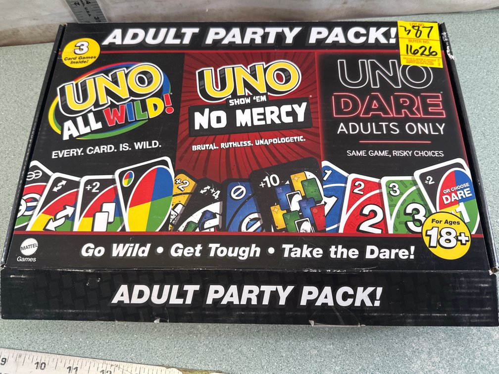 Mattel UNO Adult Party Pack Card Game