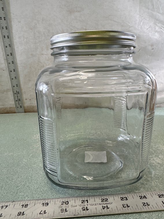 Anchor Hocking 128 oz Glass Canister Jar with Metal Lid