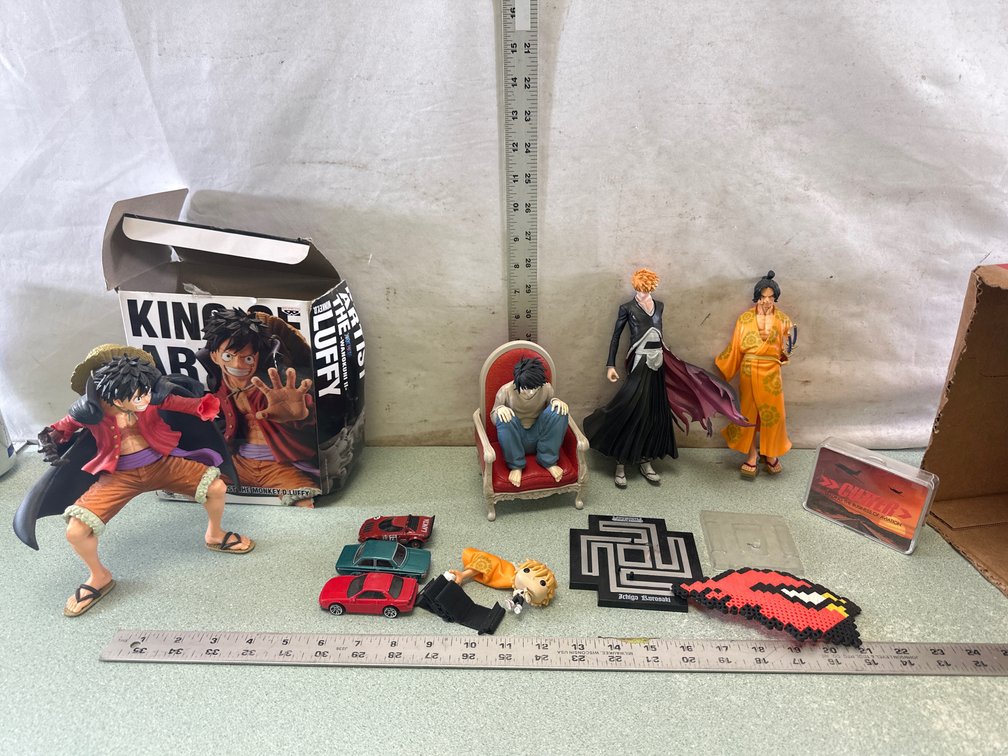 Anime Figures and Diecast Vehicles