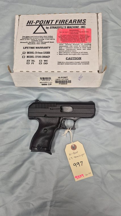 Hi-Point Firearms Model C9 9mm Luger Pistol