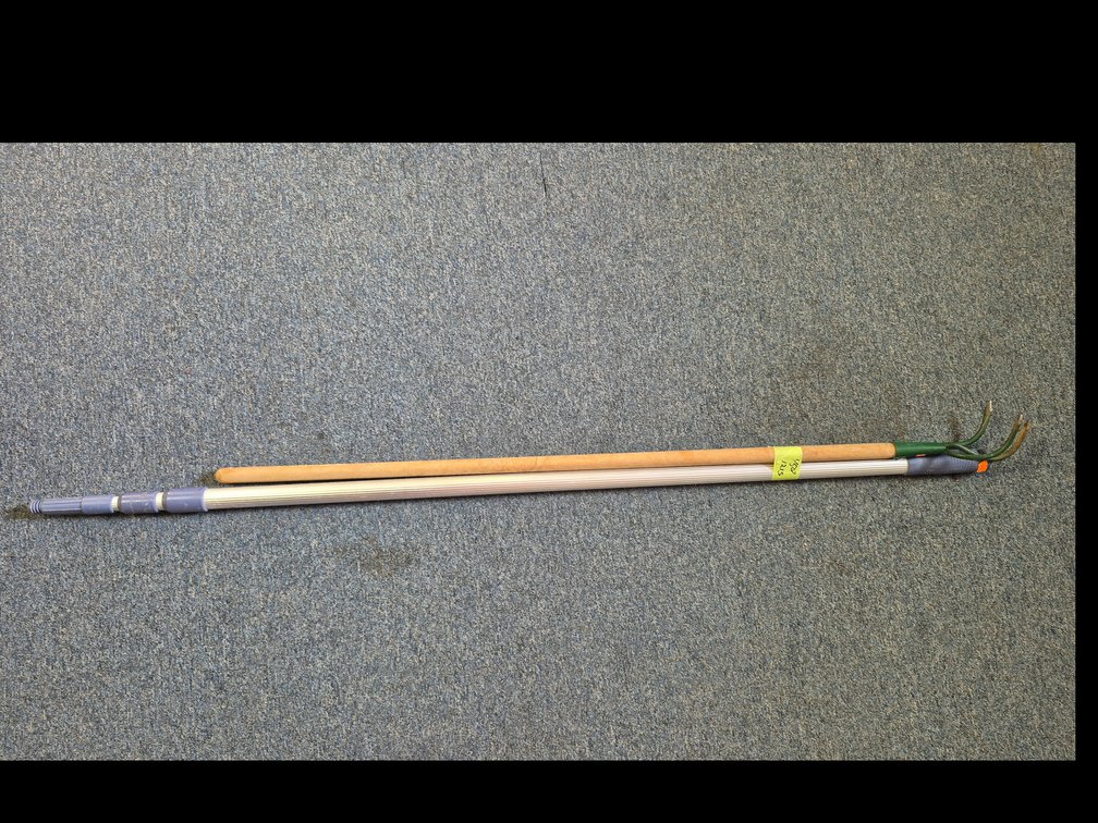 Garden Cultivator and Telescoping Extension Pole