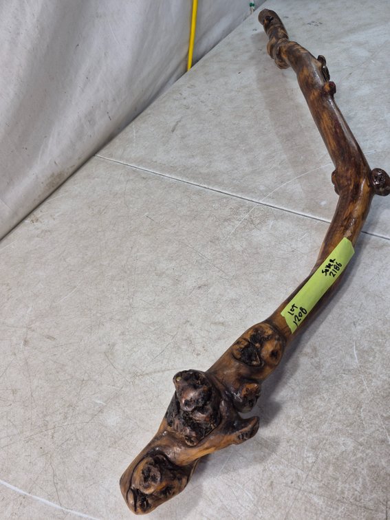 Natural Wood Walking Stick with Burl Knots