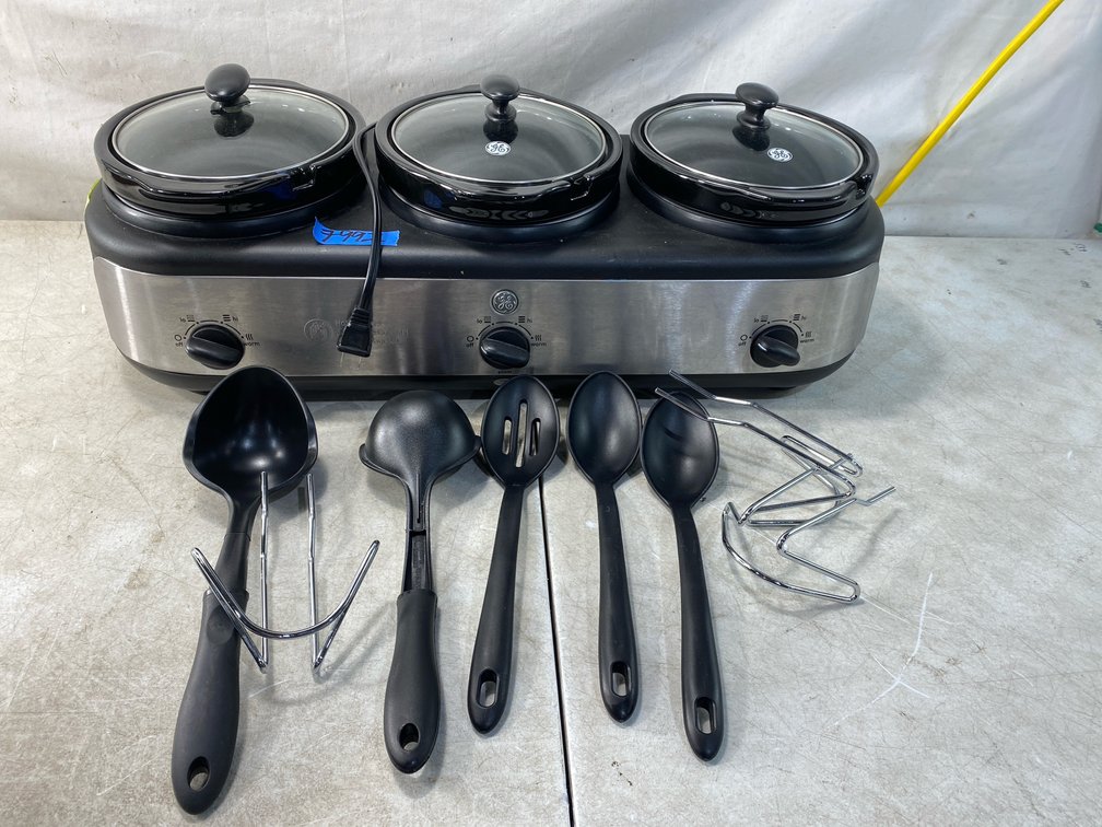Triple Slow Cooker Buffet Server