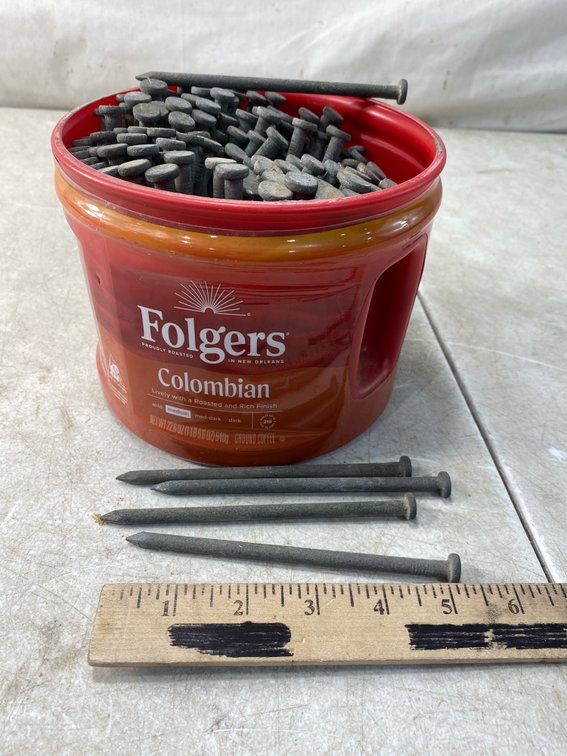 Approx. 4 in Metal Flat-Head Nail