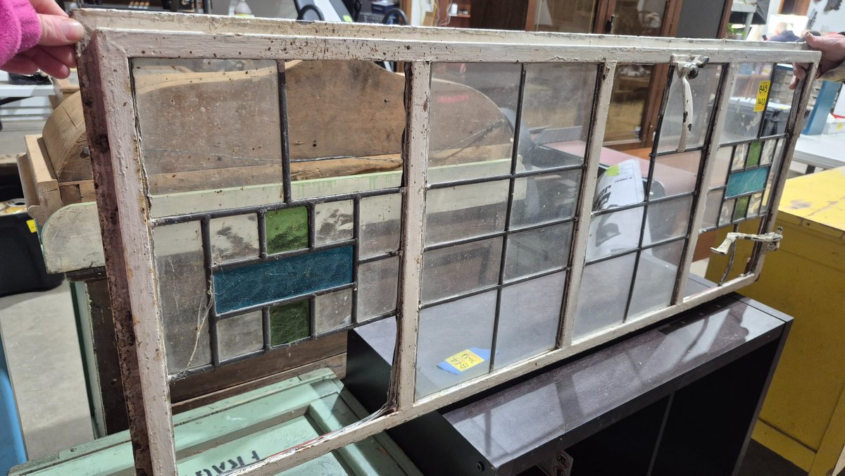 Leaded Stained Glass Casement Window Sash