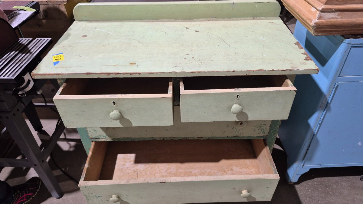 Painted Wooden Chest of Drawers