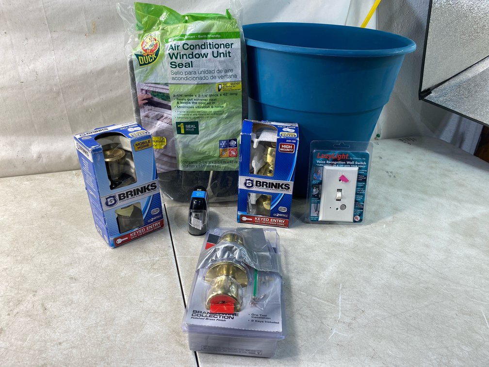 Household Hardware and Home Supply with Storage Tub