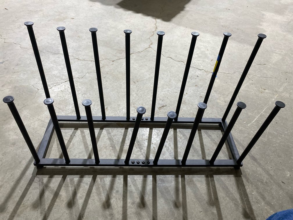Black Metal Boot Rack