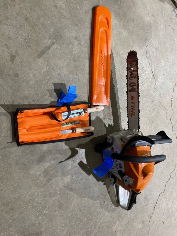 STIHL MS 182 Gas Chainsaw with Light 04 Bar and Filing Kit