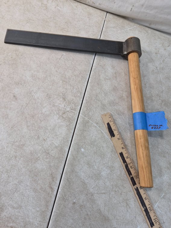 Woodworking Froe with Wooden Handle