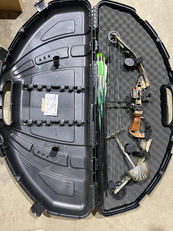 Compound Bow with Hard Case and Carbon Arrows