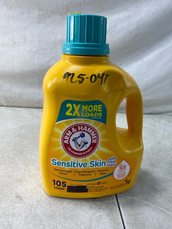 Arm & Hammer Sensitive Skin Liquid Laundry Detergent, 105 Fl Oz