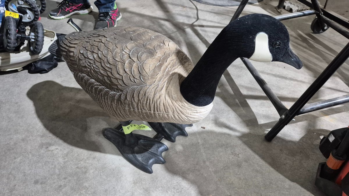 Full-Body Standing Canada Goose Decoy