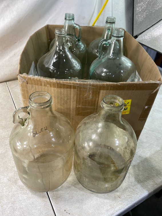 Clear Glass One-Gallon Jug