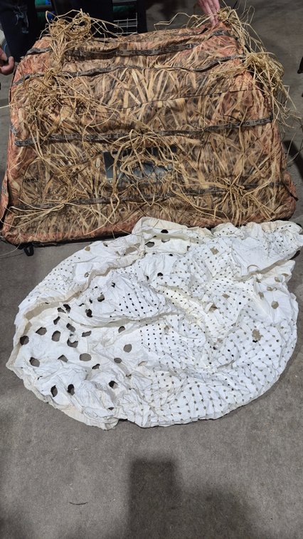 GHG KW-1 Camo Layout Blind with Snow Cover