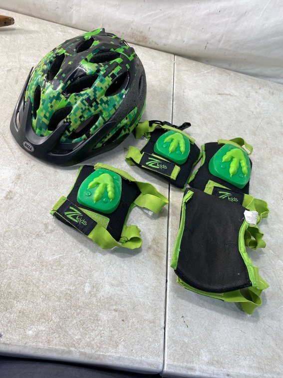 Youth Bicycle Helmet and Protective Pads