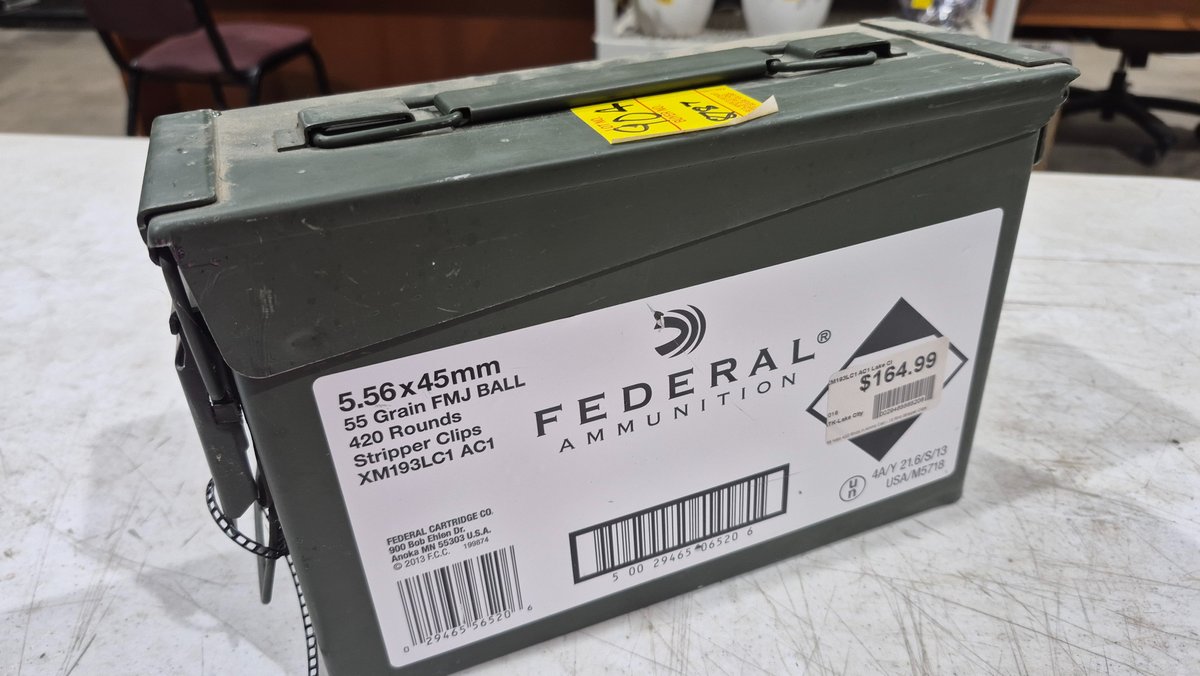 Federal Ammunition 5.56x45mm Metal Ammo Can