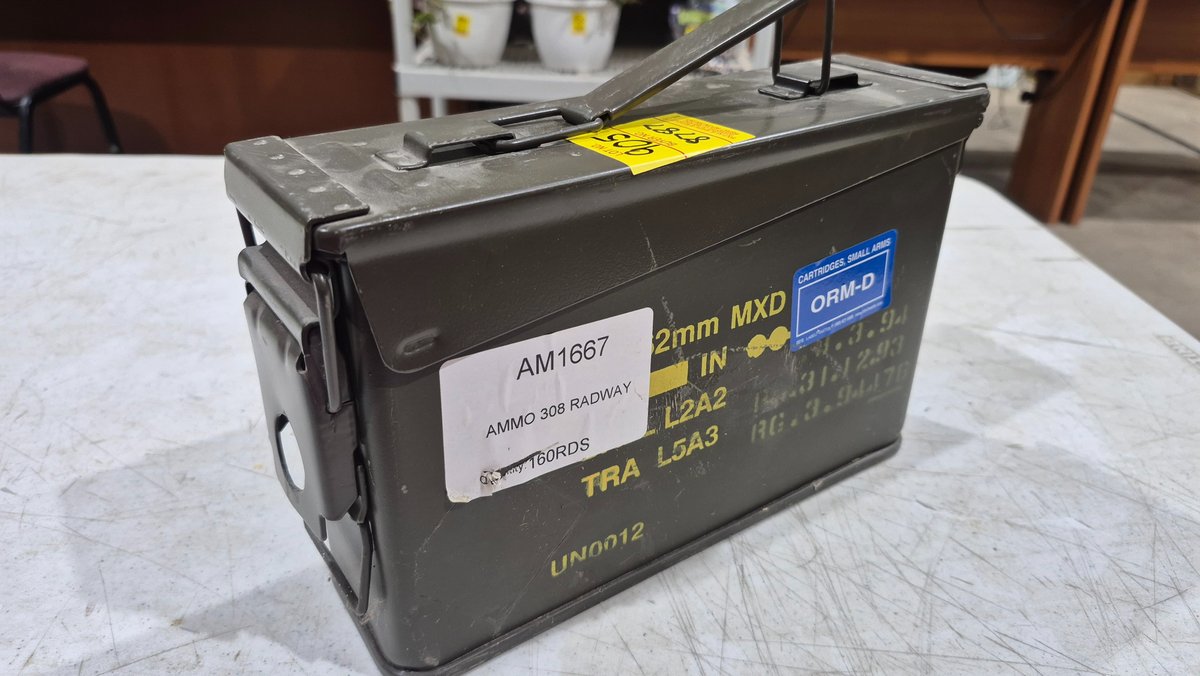 Metal Ammo Can with Rifle Ammunition