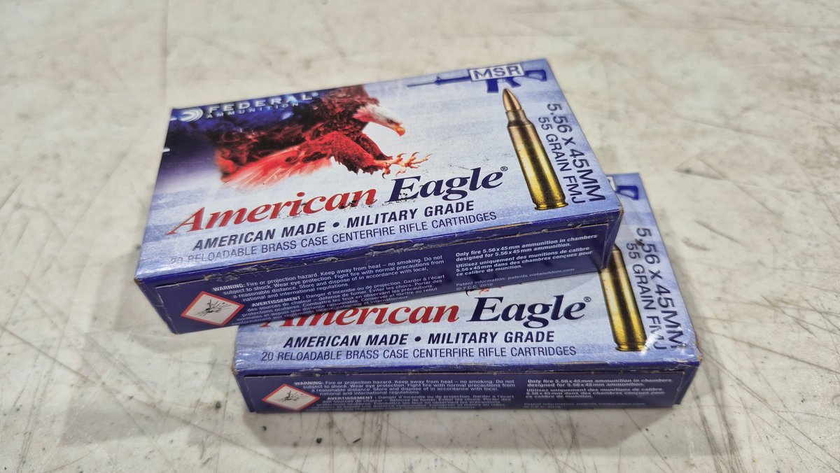 Federal American Eagle 5.56x45mm 55 Grain FMJ Ammunition