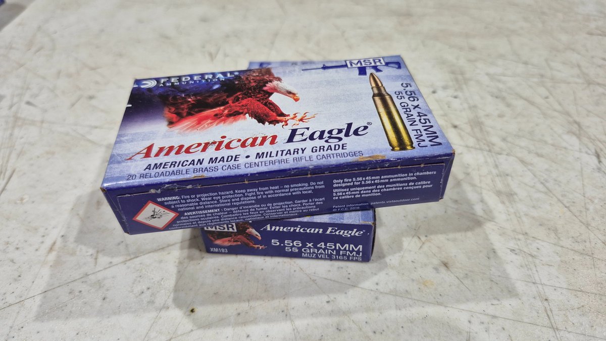Federal American Eagle 5.56x45mm 55 Grain FMJ Ammunition