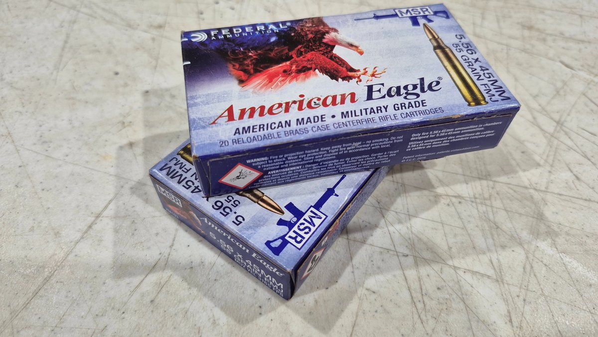 Federal American Eagle 5.56x45mm 55 Grain FMJ Ammunition