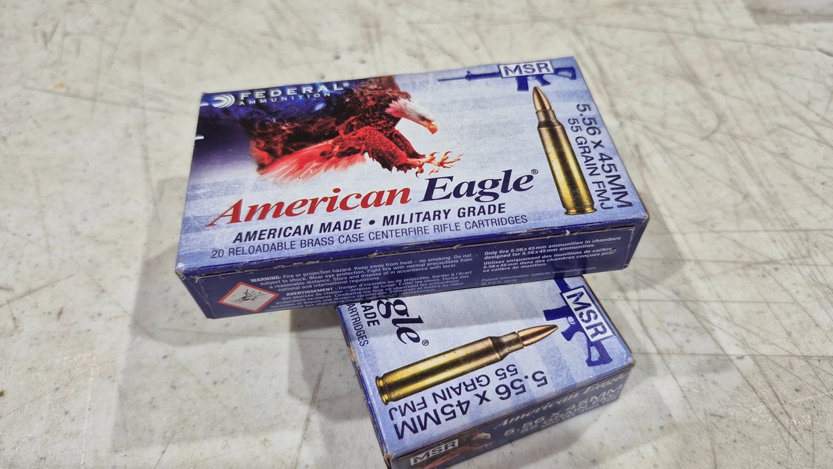 Federal American Eagle 5.56x45mm 55 Grain FMJ Ammunition