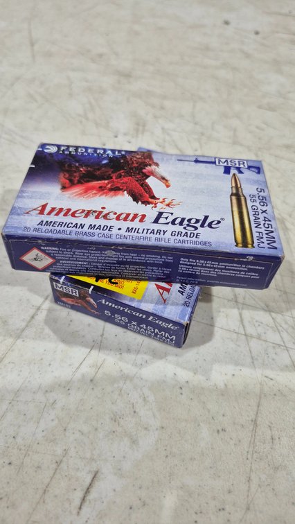 Federal American Eagle 5.56x45mm FMJ Rifle Ammunition
