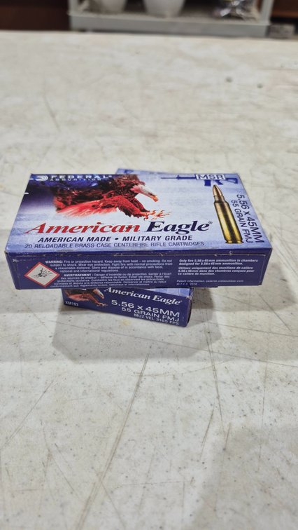 Federal American Eagle 5.56x45mm 55 Grain FMJ Ammunition
