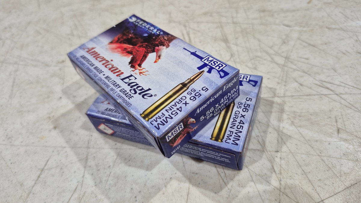Federal American Eagle 5.56x45mm 55 Grain FMJ Ammunition
