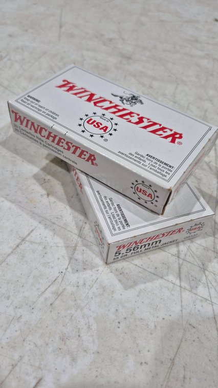 Winchester 5.56mm 55 Gr. FMJ Centerfire Rifle Ammunition