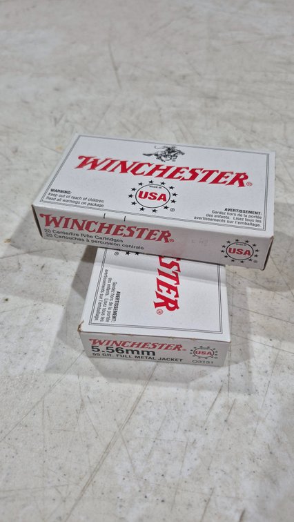 Winchester 5.56mm 55 Gr. FMJ Centerfire Rifle Ammunition
