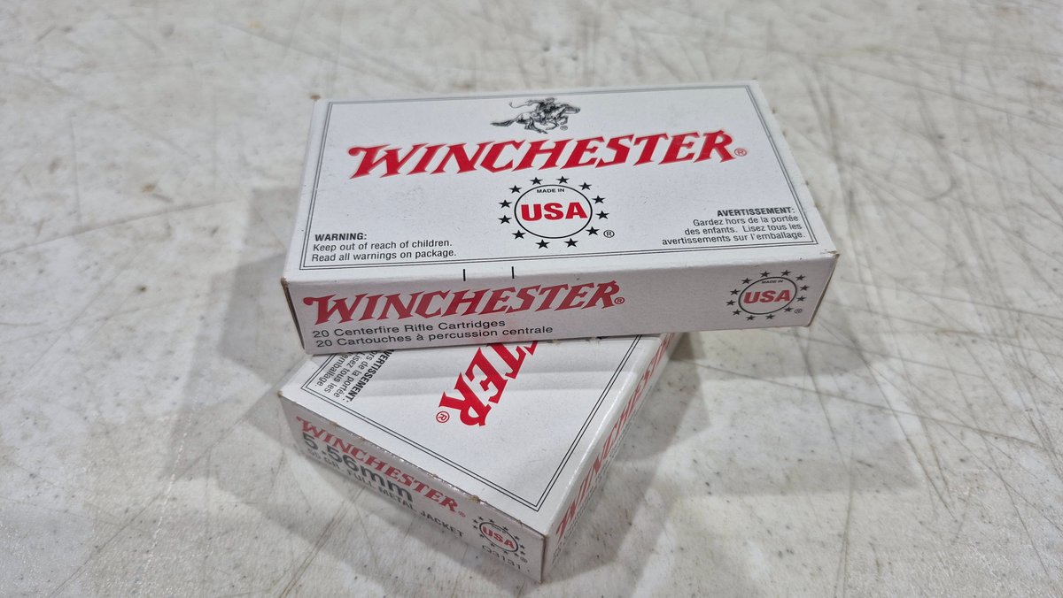 Winchester 5.56mm 55 Grain FMJ Ammunition