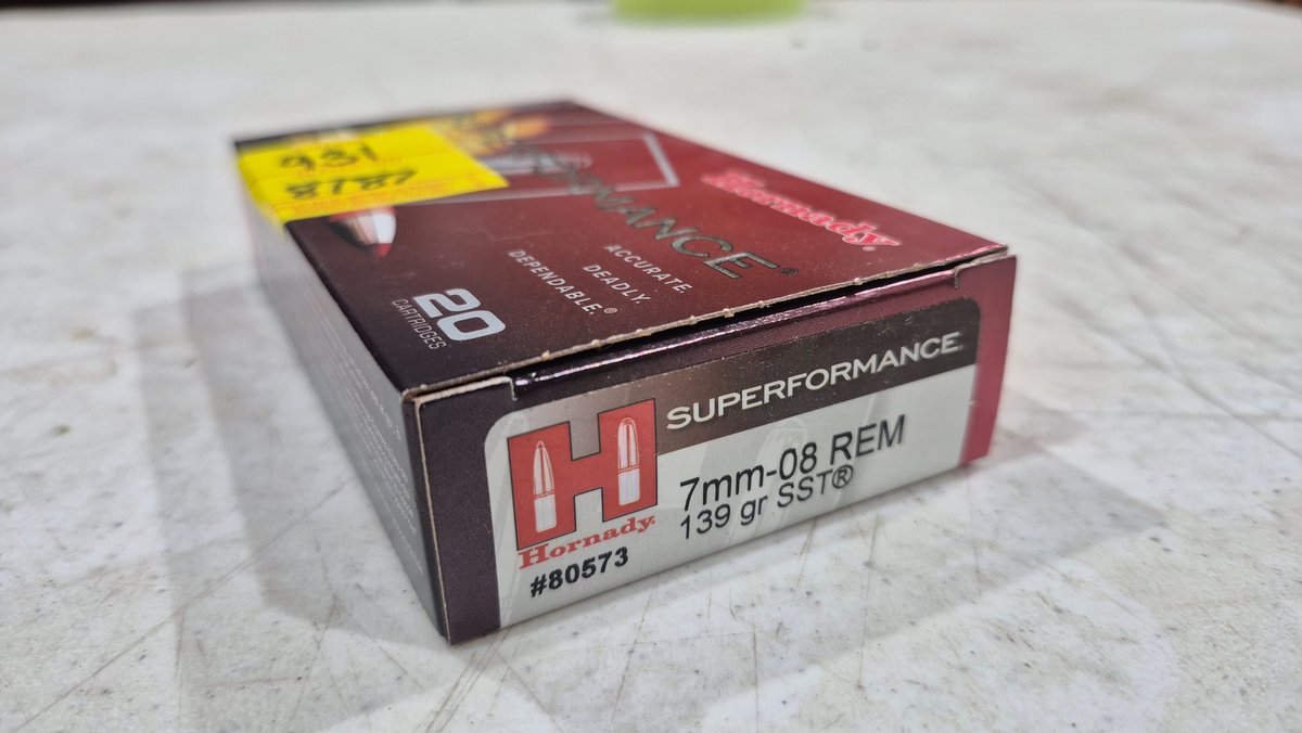 Hornady Superformance 7mm-08 Rem 139 gr SST Ammunition