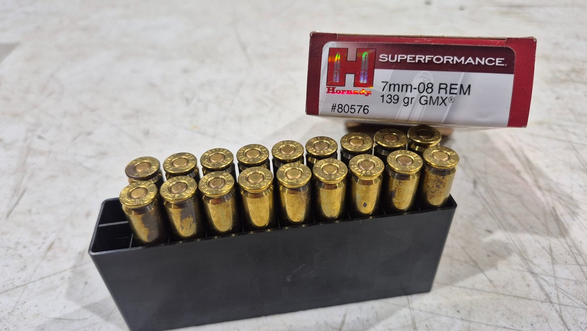Hornady Superformance 7mm-08 REM 139 gr GMX Ammunition