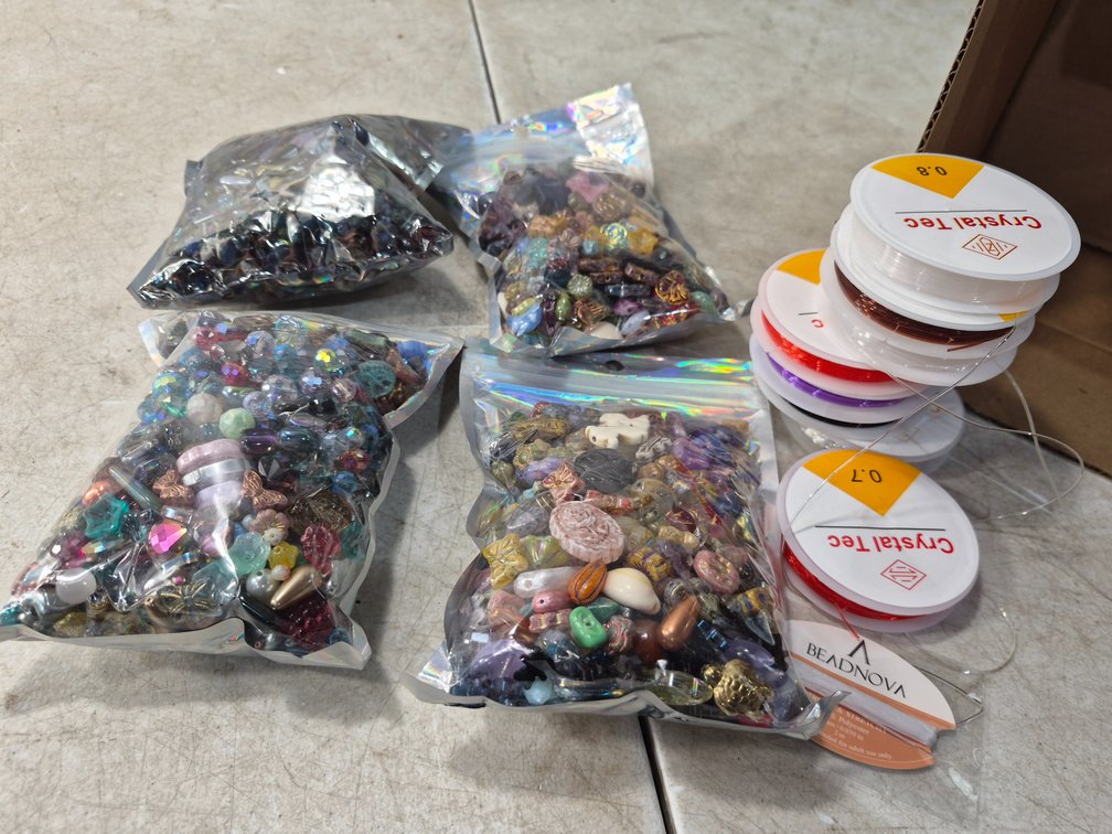Craft Beads and Beading Cord