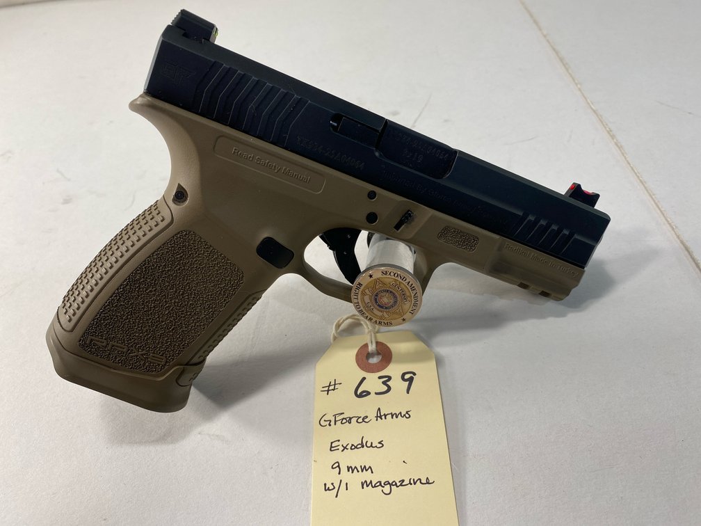 GForce Arms Exodus RPX9 9mm Semi-Automatic Pistol